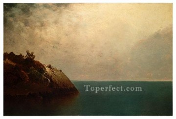 ジョン・フレデリック・ケンセット Painting - 霧の空 ルミニズムの海の風景 ジョン・フレデリック・ケンセット